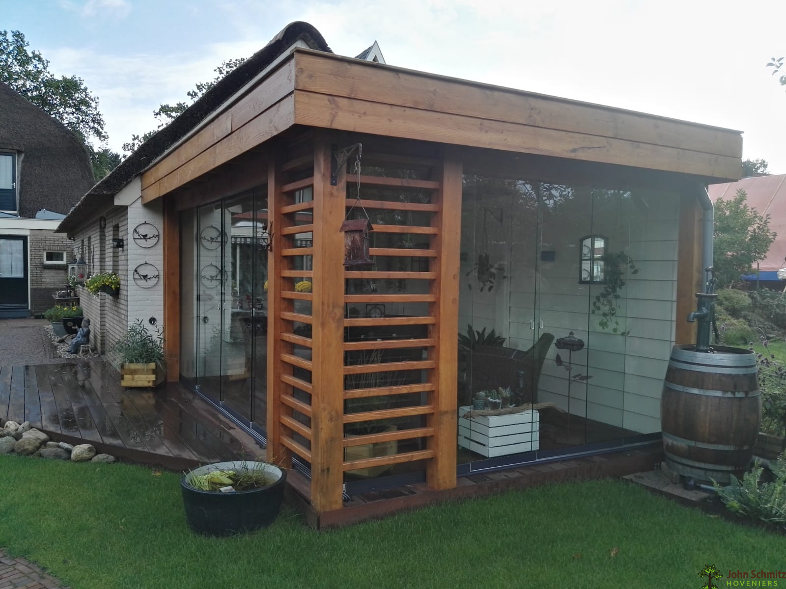 TuinhuisjesAssen Glazen schuifwanden